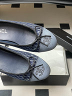 CC 25P Blue Black Quilted Denim