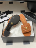 CC 25F Sandal Heel 5cm Quilted