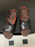 LP Sandal Black Brown Cowhide 312170
