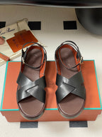 LP Sandal Black Brown Cowhide 312170
