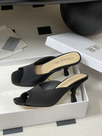 CD Tribales Heeled Black 8cm Black Satin 676351