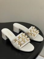 CC 25 Mule 5cm White Sheepskin 364719