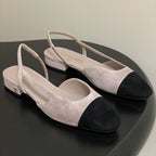 CC 25 SlingBack Flat 20mm Blush Pink Suede 393994