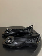 CC 25s Métiers d’art Ballet flats 10mm Black Cowhide 413310