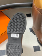 HM Jumping Boots Dark Brown Kelly Buckle Cowhide Leather