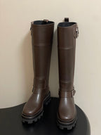 HM Jumping Boots 50mm Dark Brown Edge Lock Calfskin