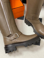HM Jumping Boots 50mm Light Brown Edge Lock Calfskin