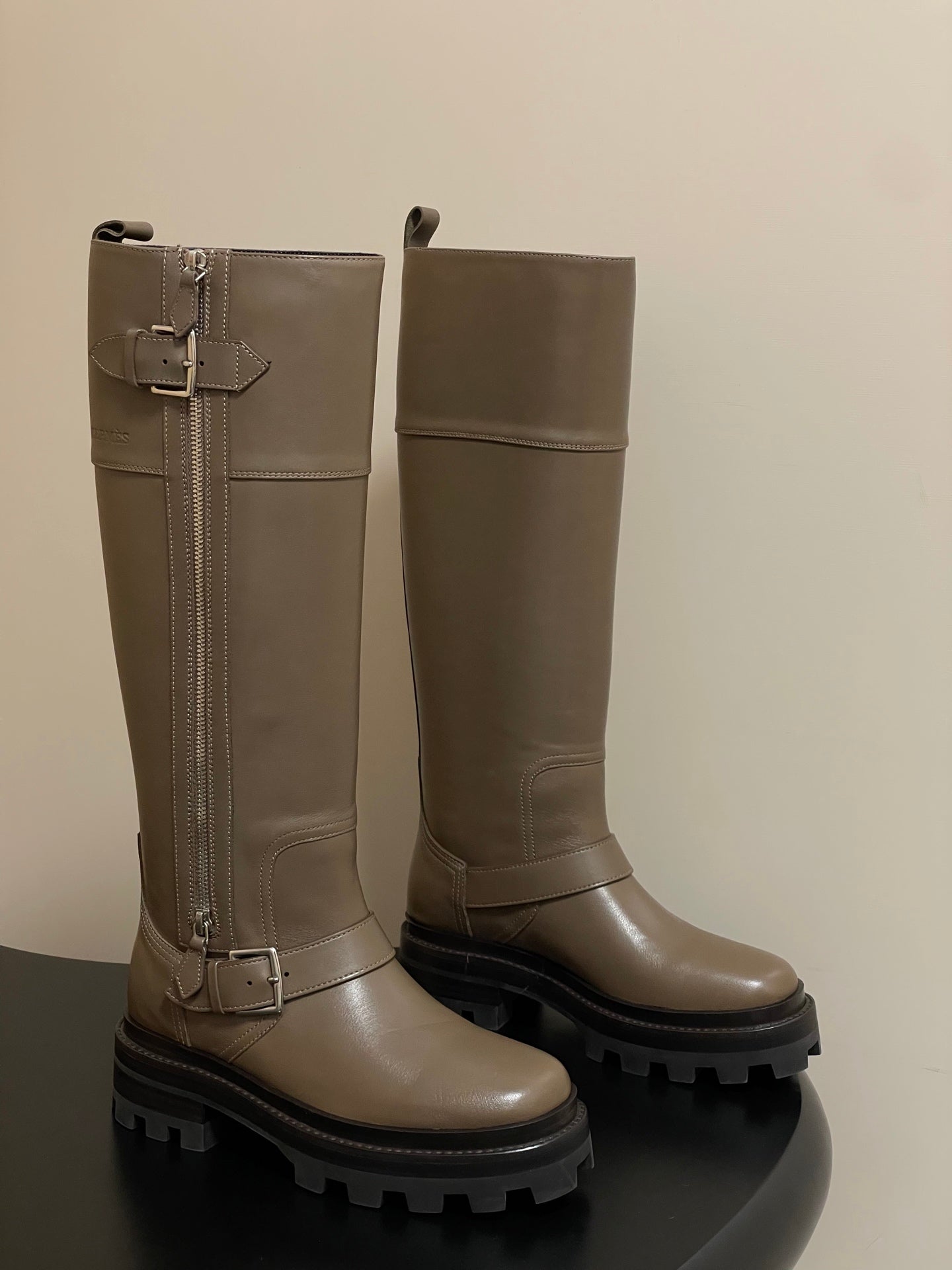 HM Jumping Boots 50mm Light Brown Edge Lock Calfskin