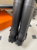 HM Jumping Boots 50mm Black Edge Lock Calfskin