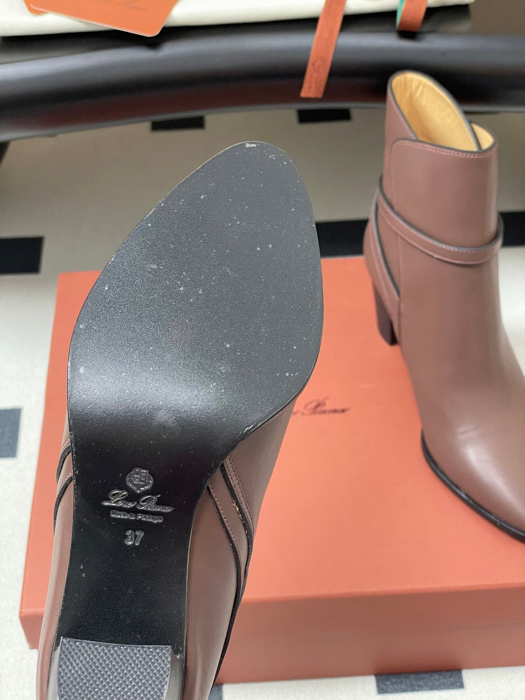 LP Felicity Ankle Boots 70mm Light Brown Cowhide 440311