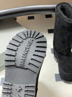 Balenciaga High Snow Boots Black Suede 535033