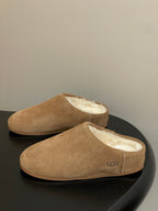 UGG Elea Slip-On Sandals Brown Wool Suede 525947