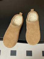 Balenciaga Mule Slip-On Beige Suede Wool 534534