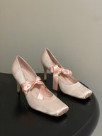 CC 26 Pump Pink Satin Silk 593135