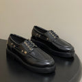 CC 26 Lace-Up Loafer Black Sheepskin 594250