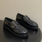 CC 26 Lace-Up Loafer Black Sheepskin 594250
