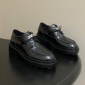 HM First Oxford Shoes 5cm Black Sheepskin 594335