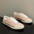 Celine Alan Sneakers Light Pink Ivory Canvas Rubber 701714