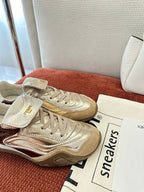 Fendi 2025 Wave Pulse Sneaker Silver Brown Suede Cowhide 562139