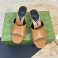 GG  Women's Heeled Sandals Gingerbread Brown