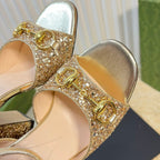 GG Women Sandal High Heels Cream