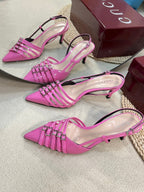 GC Regent Buckles Slingback Pink Patent Leather 294603