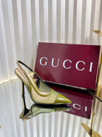 GC Signoria Slingback Pump Avocado Green Mesh Sheepskin 294522