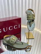 GC 25 Thong Sandal Dark Green Canvas 294683