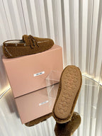 Miumiu 25 Loafer Brown Wool 548414
