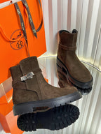 HM Jeff Ankle Boot Taupe Suede 616101