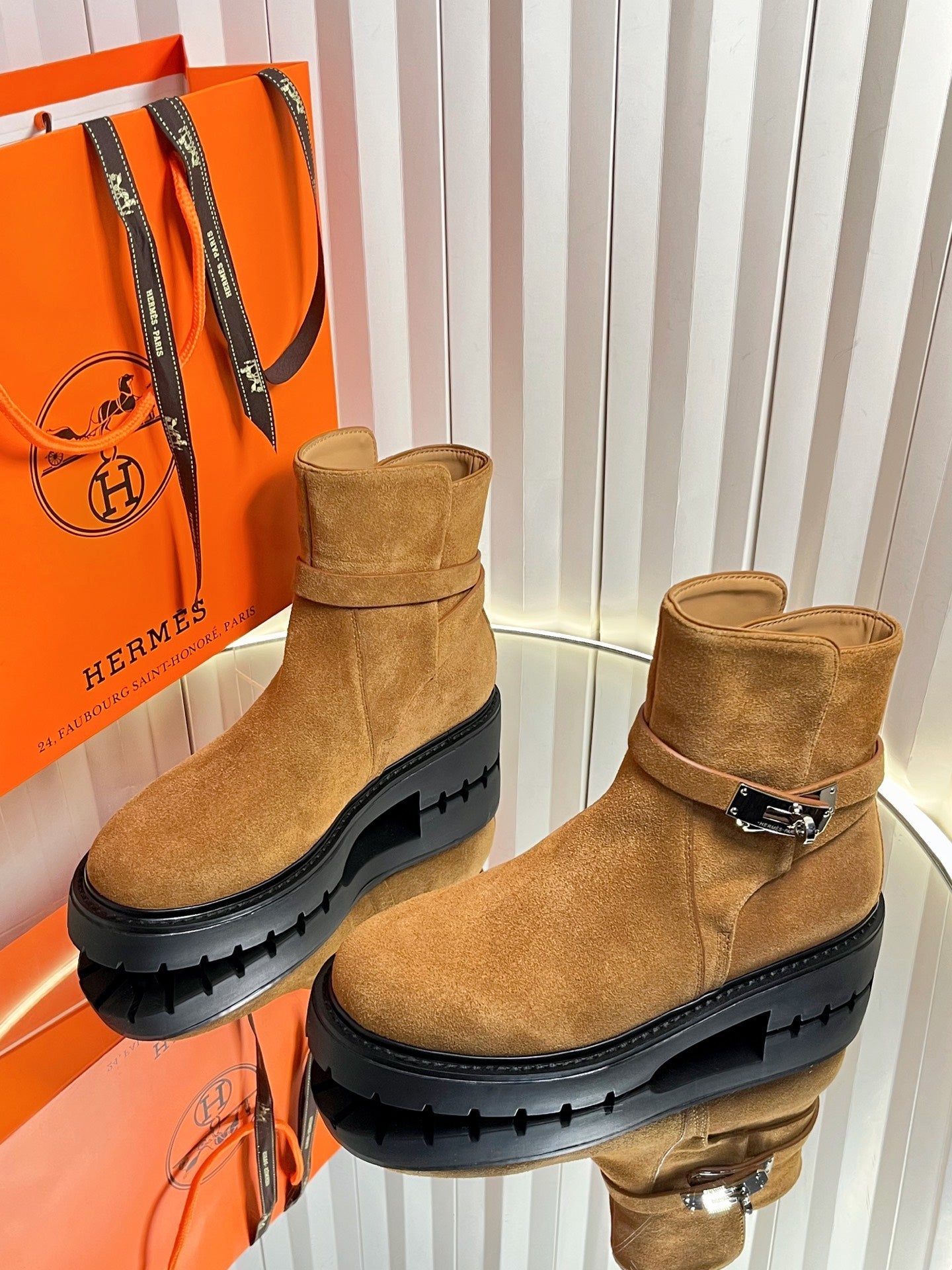 HM Jeff Ankle Boot Brown Suede 616100