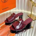 HM Candy Sandal 5cm Burgundy Calfskin 616225