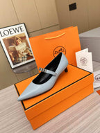 Kiara 40 pump Grey Calfskin 214053
