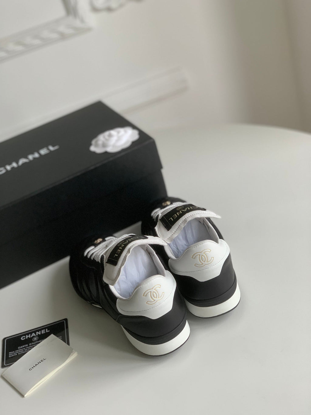 CC Sneaker In Black Lambskin Quilted 143544