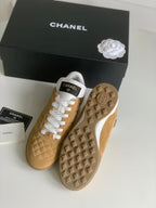 CC Sneaker In Brown Suede Quilted 143548