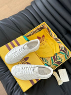 GG & ADIDAS GAZELLE SNEAKER WHITE CALFSKIN