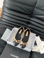 CC Ballet Flats In Beige Lambskin 143538