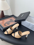 CC 25 Mules Beige Sheepskin Leather 305261