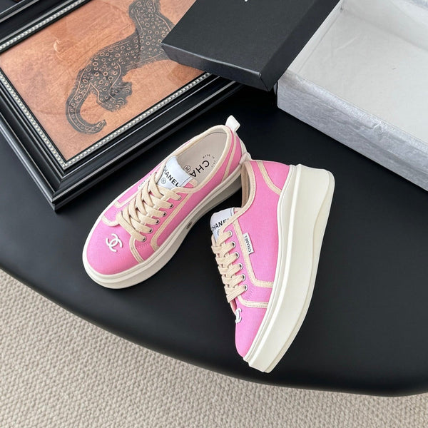 CC 25 Logo Printed Sneaker Pink Fabric   305312