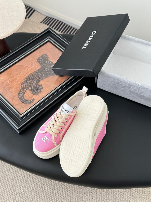 CC 25 Logo Printed Sneaker Pink Fabric   305312