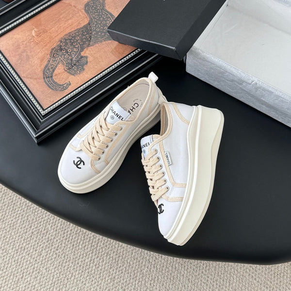 CC 25 Logo Printed Sneaker White Fabric   305314