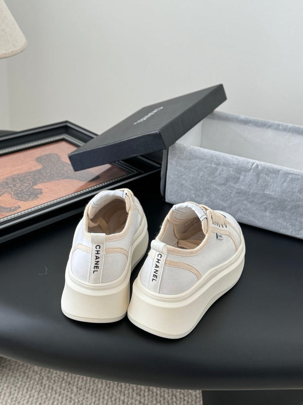 CC 25 Logo Printed Sneaker White Fabric   305314