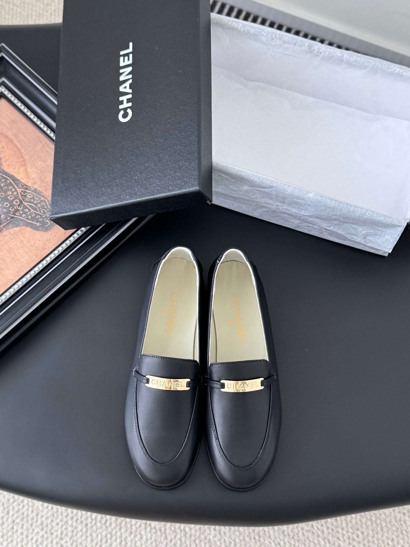 CC 25K   Finition Main Loafers Black Calfskin 458641