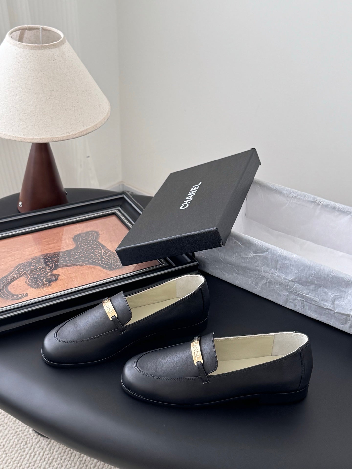 CC 25K   Finition Main Loafers Black Calfskin 458641