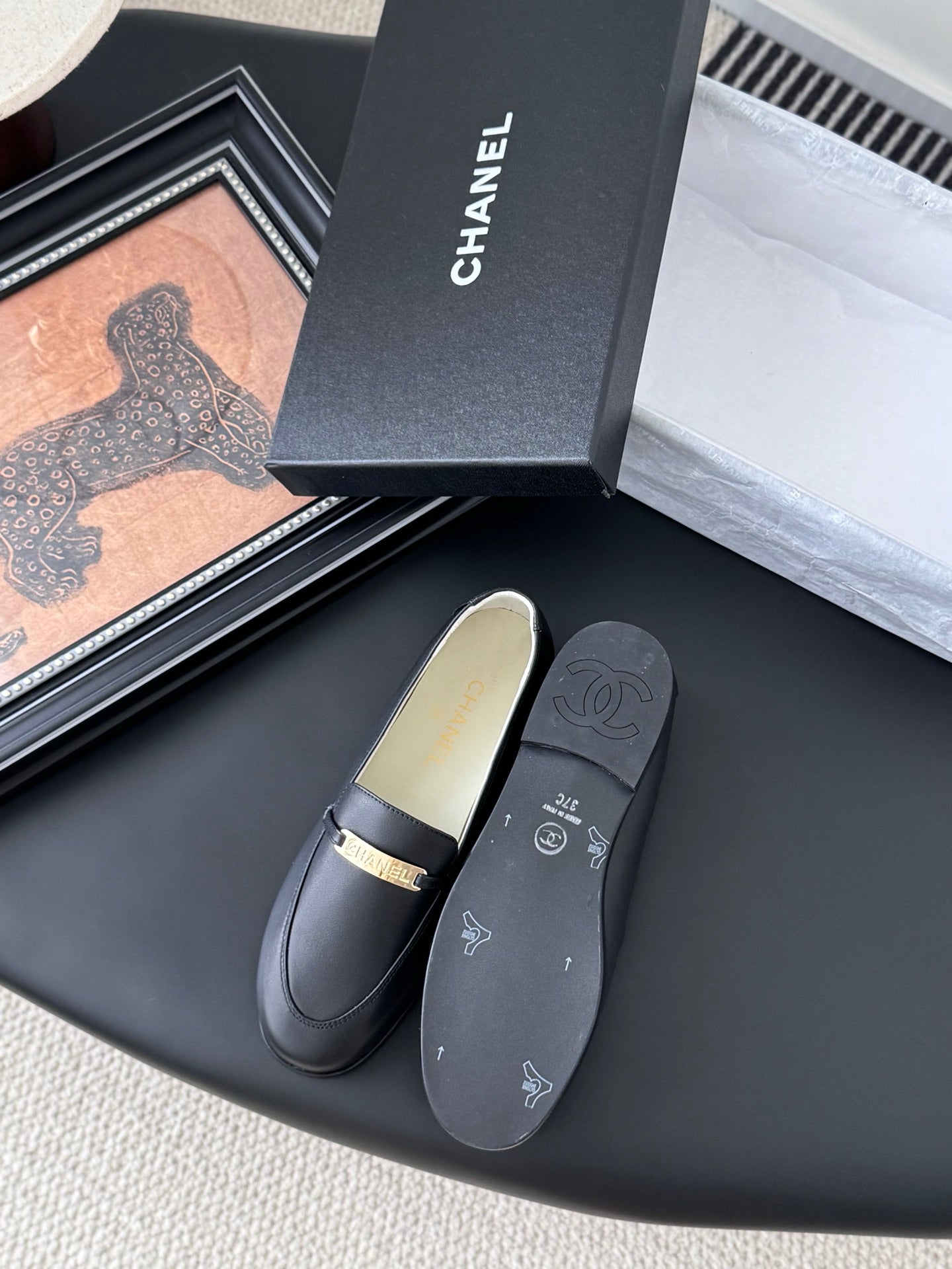 CC 25K   Finition Main Loafers Black Calfskin 458641