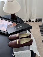 CC 25K   Finition Main Loafers Reddish Brown Calfskin 458642