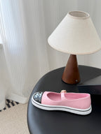 CC 26P Mary Jane Black Pink Patent Leather Lambskin 670808