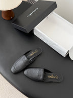 CC 26SS Loafers Mule Black Lambskin 670818