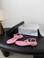 CC Strappy Sandals Pink Sheepskin 670391