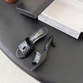 CC 2026 Heeled Sandal Black Lambskin 675859